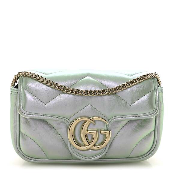 Gucci Tops - Gucci Iridescent Nappa Chevron #231269G13B